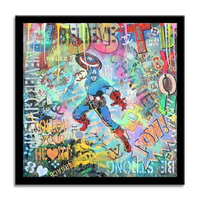 Captain America Just b you - Print Limited Edition - Image 5