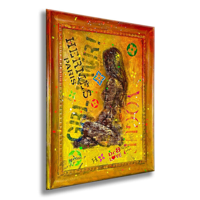 Hermes Girl - Original Painting on canvas - Image 4