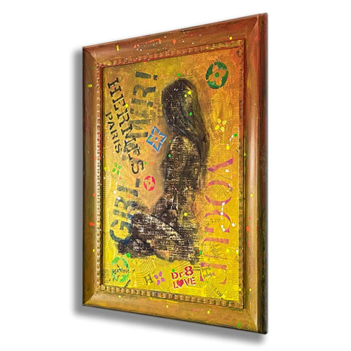 Hermes Girl - Original Painting on canvas - Image 3