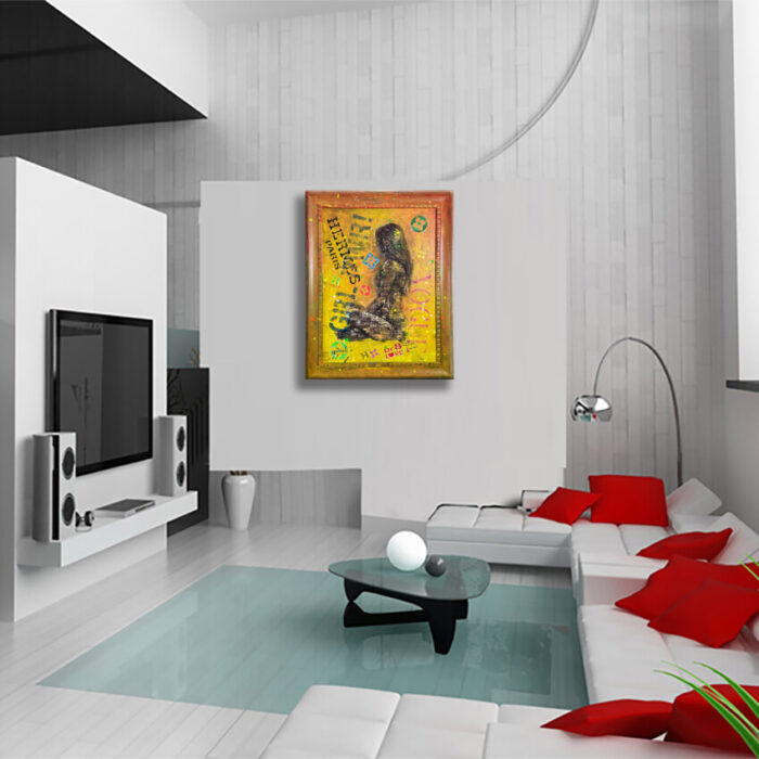 Hermes Girl - Original Painting on canvas - Image 2