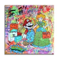 Mario you're my HERO! - Original Painting on canvas