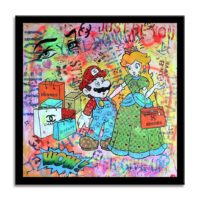 Mario you're my HERO! - Original Painting on canvas - Image 3