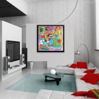 Mario you're my HERO! - Original Painting on canvas - Image 2