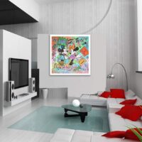 Mickey Minnie Hermes - Original Painting on canvas - Image 2