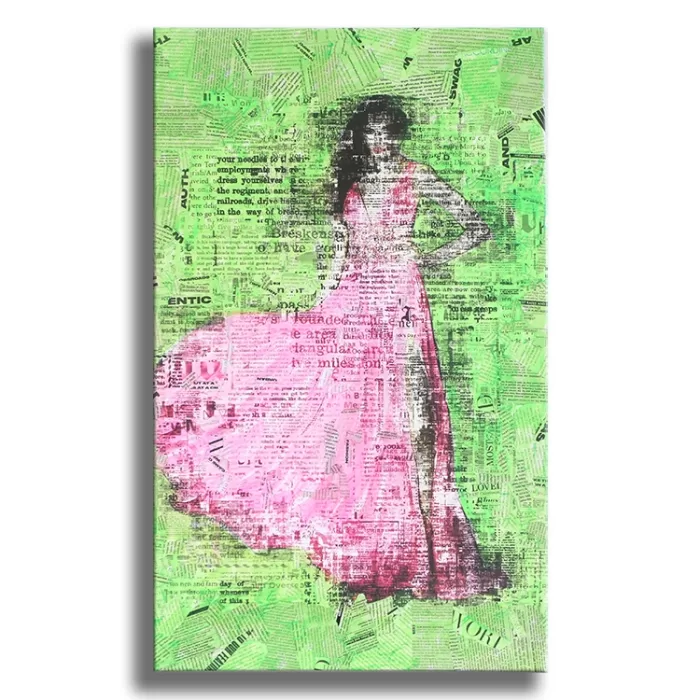 Prada Dress - Original Painting on canvas