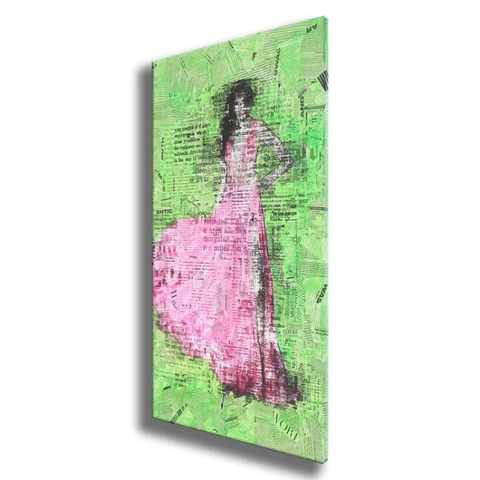 Prada Dress - Original Painting on canvas - Image 3