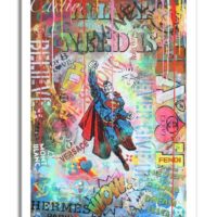 Superman All we need is - Original Painting on canvas - Image 3