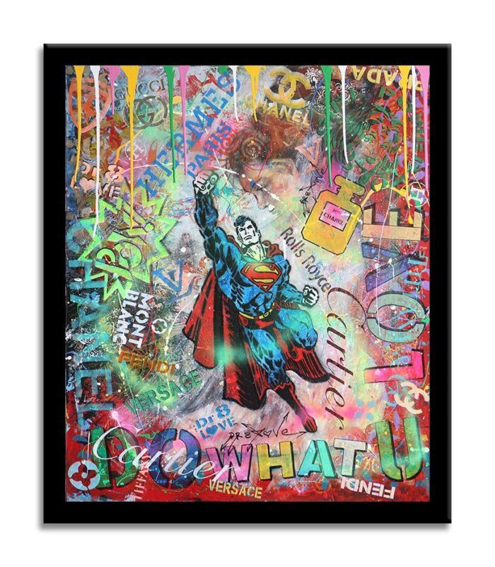Superman Hermes - Original Painting on canvas - Image 3