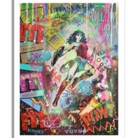 Wonder Woman Believe - Original Painting on canvas - Image 5