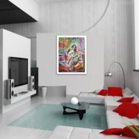 Wonder Woman Believe - Original Painting on canvas - Image 2