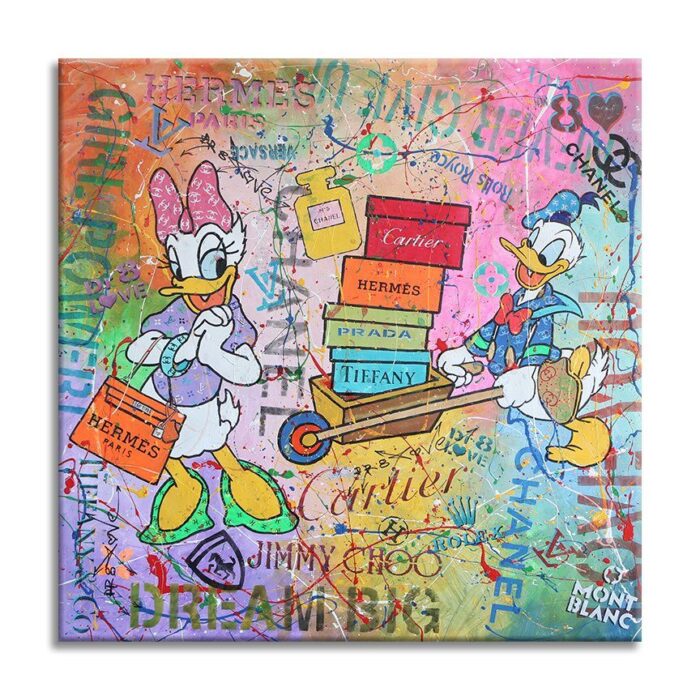 Donald & Daisy Dream - Original Painting on canvas