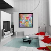 Donald & Daisy Dream - Original Painting on canvas - Image 4