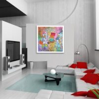 Donald & Daisy Dream - Original Painting on canvas - Image 2