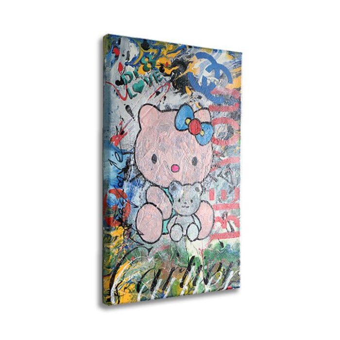 Cartier Hello Kitty - Original Painting on canvas - Image 3