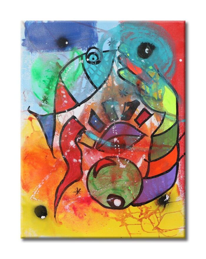 Club - Original Abstract Painting on canvas