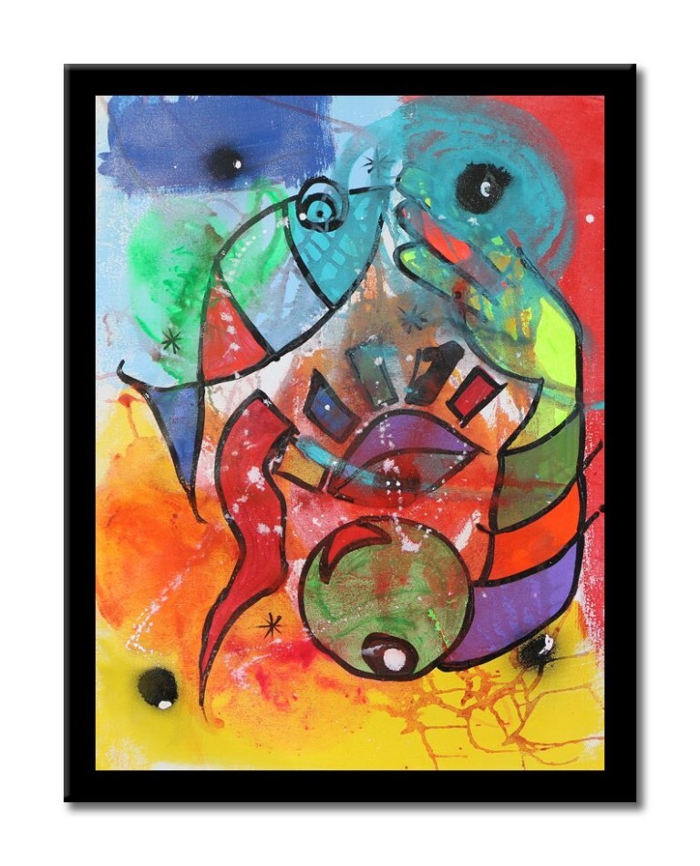 Club - Original Abstract Painting on canvas - Image 3