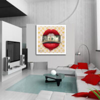 Suit Kiss - Original Painting on canvas - Image 2