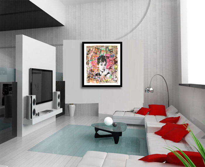 Audrey fantasy - Original Painting on Paper - Image 2