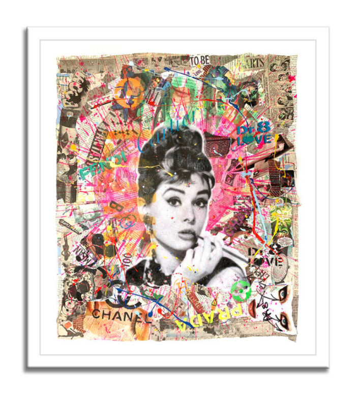 Audrey fantasy - Original Painting on Paper - Image 4