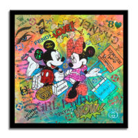 Mickey Minnie Rolls Royce - Original Painting on canvas - Image 5