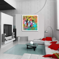 Mickey Minnie Rolls Royce - Original Painting on canvas - Image 2