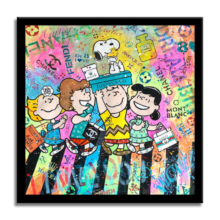 Snoopy Abbey Road - Original Painting on canvas - Image 3