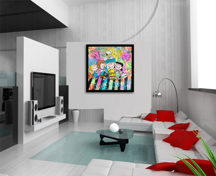 Snoopy Abbey Road - Original Painting on canvas - Image 2