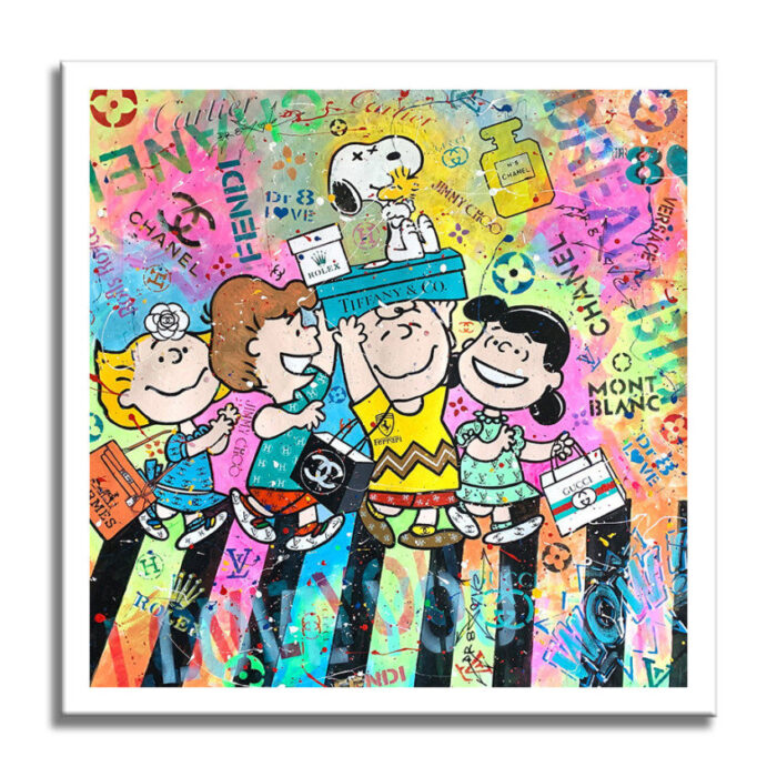 Snoopy Abbey Road - Original Painting on canvas - Image 5