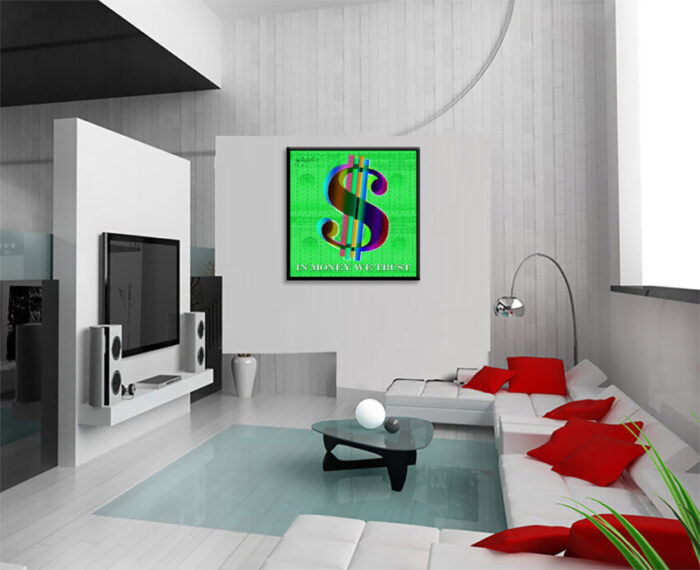 In Money we Trust-Green - Print Limited Edition - Image 2