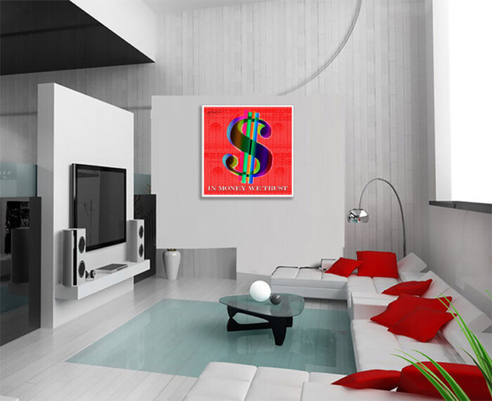 In Money we Trust-Red - Print Limited Edition - Image 4