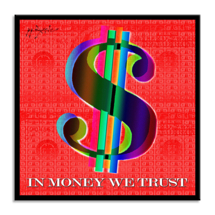 In Money we Trust-Red - Print Limited Edition - Image 3