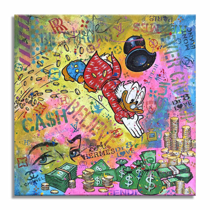 Cash Rules - Original Painting on canvas