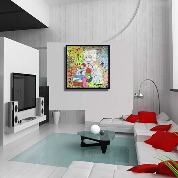 Simpsons mind - Original Painting on canvas - Image 4