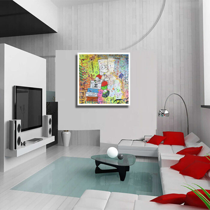 Simpsons mind - Original Painting on canvas - Image 2
