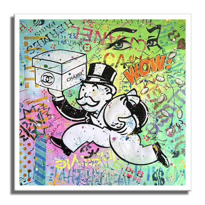 Monopoly wow - Original Painting on canvas - Image 5
