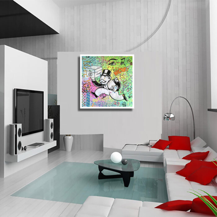 Monopoly wow - Original Painting on canvas - Image 4