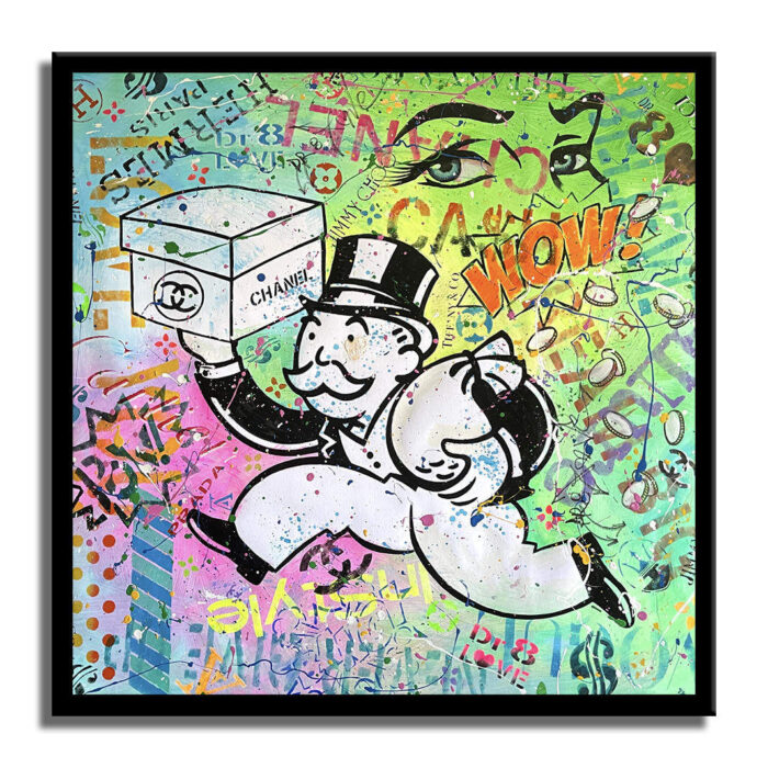 Monopoly wow - Original Painting on canvas - Image 3