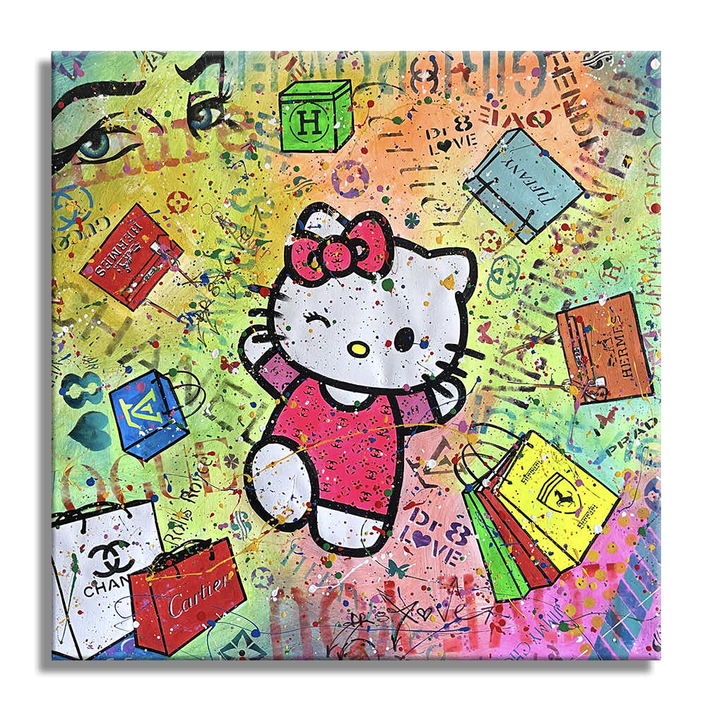 Hello Kitty-Cartier - Original Painting on canvas