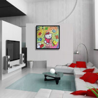Hello Kitty-Cartier - Original Painting on canvas - Image 4