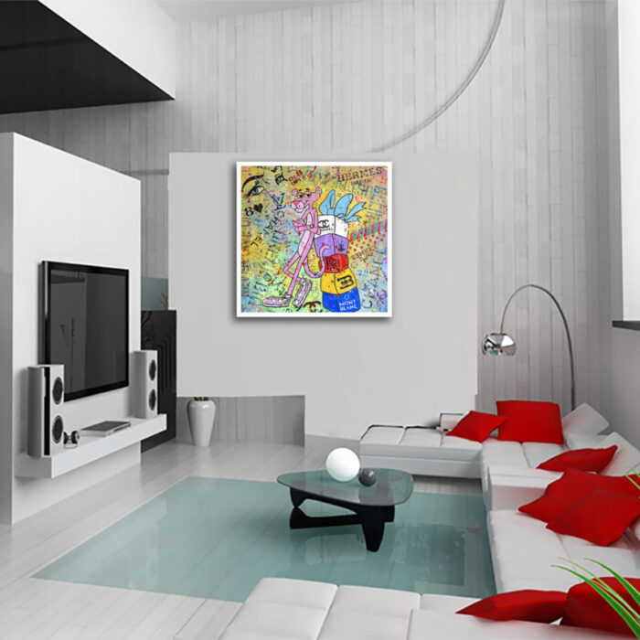 Think Pink - Original Painting on canvas - Image 4