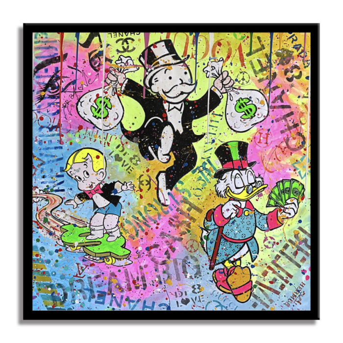 Happy and Rich - Original Painting on canvas - Image 5