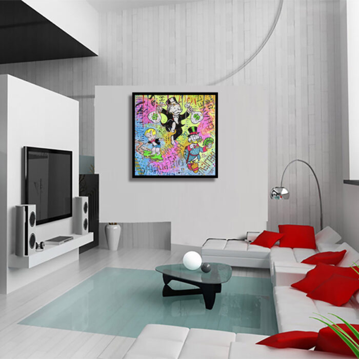 Happy and Rich - Original Painting on canvas - Image 4