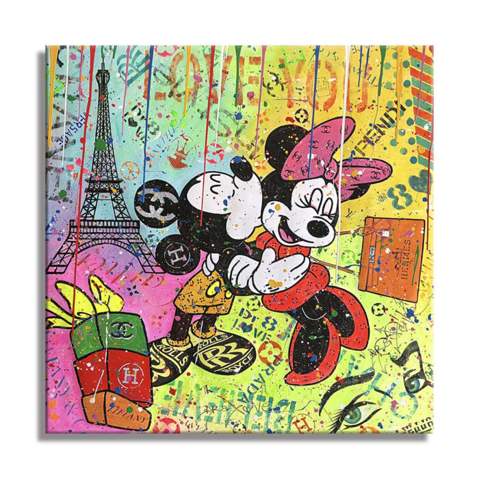 Mickey Paris is calling - Original Painting on canvas