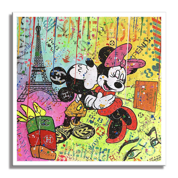 Mickey Paris is calling - Original Painting on canvas - Image 5