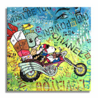 Snoopy Paris- Original Painting on canvas