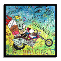 Snoopy Paris- Original Painting on canvas - Image 5