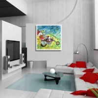 Snoopy Paris- Original Painting on canvas - Image 2