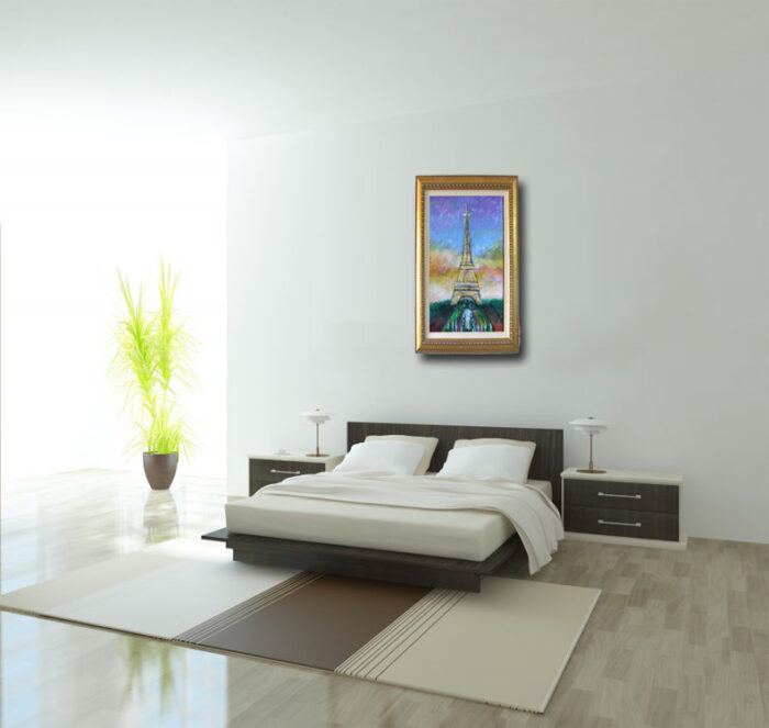 Eiffel Tower - Original Painting on canvas - Image 2
