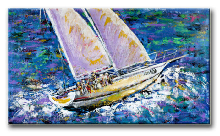 Sailing 45 - Original Painting on canvas