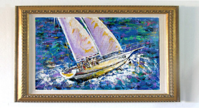 Sailing 45 - Original Painting on canvas - Image 3